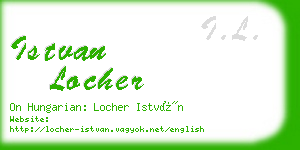 istvan locher business card